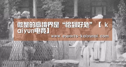 微整的高境界是“恰到好处”【 kaiyun电竞】(图1) kaiyun电竞